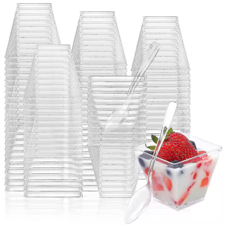 Mini Vaso de Postre De 56 ml para fiesta, pudín, Helado de Frutas - 1
