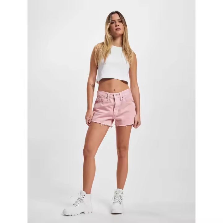 Levi's 501 Original Shorts Light Pink - Pantalones vaqueros cortos Levis 501 para mujer rosa - 1