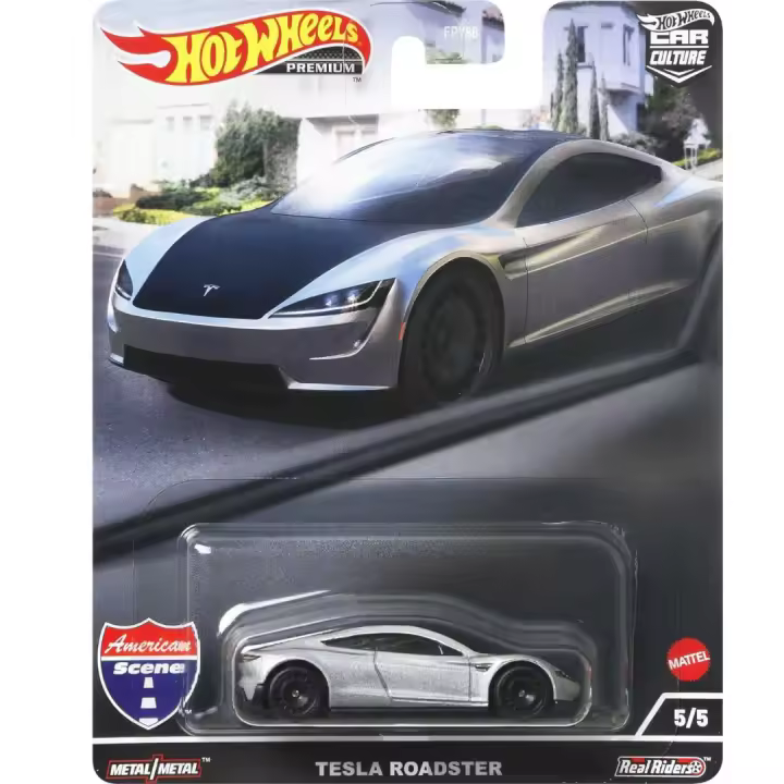 Hot Wheels Premium American Scene Tesla Roadster 5/5 - 1