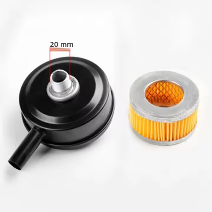 Accesorios Para Bomba De Filtro Pieza De Repuesto Para Compresor De Aire Silenciador Metálico Negro 20mm Set Práctico - 1