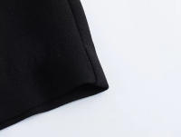TRAFZA Vestido Mini Para Mujer Sin Mangas Estilo Casual Con Botones Y Patchwork Aline Slim Para Oficina Y Commutación - details 17