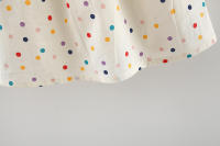 Vestido De Bebé De Algodón Con Bordado De Flor Y Estampado De Puntos Colores Variados Vestido Cómodo Para Niñas Estilo Casual Verano - details 8