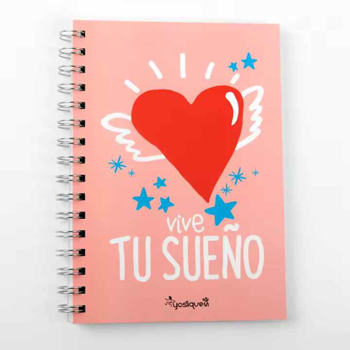 YOSIQUESE Libreta A-5 | Modelo: 'Vive tu sueño' | Productos y regalos solidarios hechos por personas con discapacidad - 1