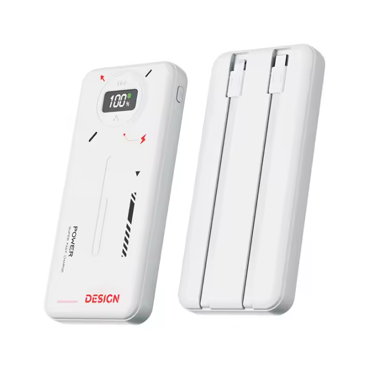 Banco de Energía de 10000 mAh: Pantalla digital, cable Integrado y Diseño minimalista - 1