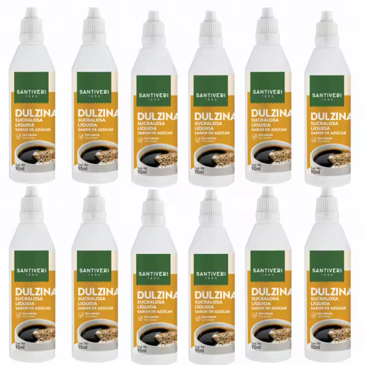 X12 DULZINA SUCRALOSA LÍQUIDA (12 X 90ML) - Santiveri  Sin calorías - 1