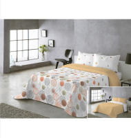 Colcha Estampada Reversible Rocio Coral - Cama 90.105.135.150.180 Cm - details 0
