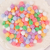 50Pcs Accesorios De Resina En Forma De Flor 3D Mini Loto Rosa Para Manualidades Artesanales Y Joyería Complementos Planos Para Teléfonos - details 4