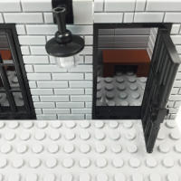 Bloques De Construcción DIY Con Alambre De Espinas Escena Militar Prisión Célula Pequeña Pieza Bloques De Plástico ABS Compatibles Con Lego Para Adultos - details 5