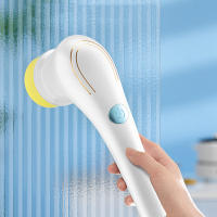 Cepillo De Limpieza Multifuncional 5-en-1 Eléctrico Recargable USB Para Baño Y Cocina Herramienta De Limpieza Para Platos Y Bañera - details 3