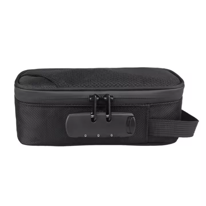 Caja de Almacenamiento para Desodorante de Fumar con Cerradura Combinada Set con Bandejilla Enrollada y Bolsa de Almacenamiento - 1