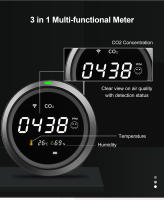 Detector De CO2 Inteligente GIRIER Tuya Con Pantalla LCD Monitor De Calidad Del Aire Interior Sensor 3-en-1 TH/RH/CO2 WiFi - details 3