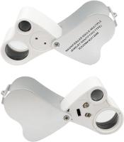 YasumaiDC 30X 60X Loupe Doble Ojo Lupa De Joyería Con Lentejuelas LED Y Luz UV 2en1 Magnificador De Vidrio Iluminado Para Joyería - details 0
