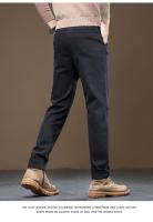 Nuevos Pantalones Casuales De Otoño E Invierno Para Hombre 2024 Estilo Recto Y Slim Pantalones Negros Grises Café Para Trabajo Y Ropa Masculina - details 11