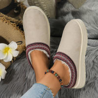 Nuevos Zapatos De Lana Para Mujer 2024 Botas De Nieve De Plataforma Calientes Botillas Antideslizantes Para Exteriores Zapatos Con Lantejuela De Nubuck Suela De TPU Adecuados Para Invierno - details 19
