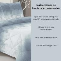 NOVOTEXTIL - Colcha Estampada Reversible para Camas 90-150 | 250gr de relleno de Fibra hueca siliconada | Edredón Cálido; Tacto pluma | NO incluye funda de cojín  | Cubrecamas de Entretiempo perfecto para Primavera/Otoño - details 3