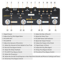 Pedal De Guitarra MOSKY Audio SOL918 5-en-1 Multi Efecto Combinado Con Bypass Verdadero Pedal Multifuncional Para Música - details 11
