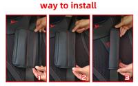 Almohadilla De Cinturón De Seguridad De Cuero PU Para Coche Cubierta De Hombro Transpirable Protección Accesorios De Automóvil Interior - details 1