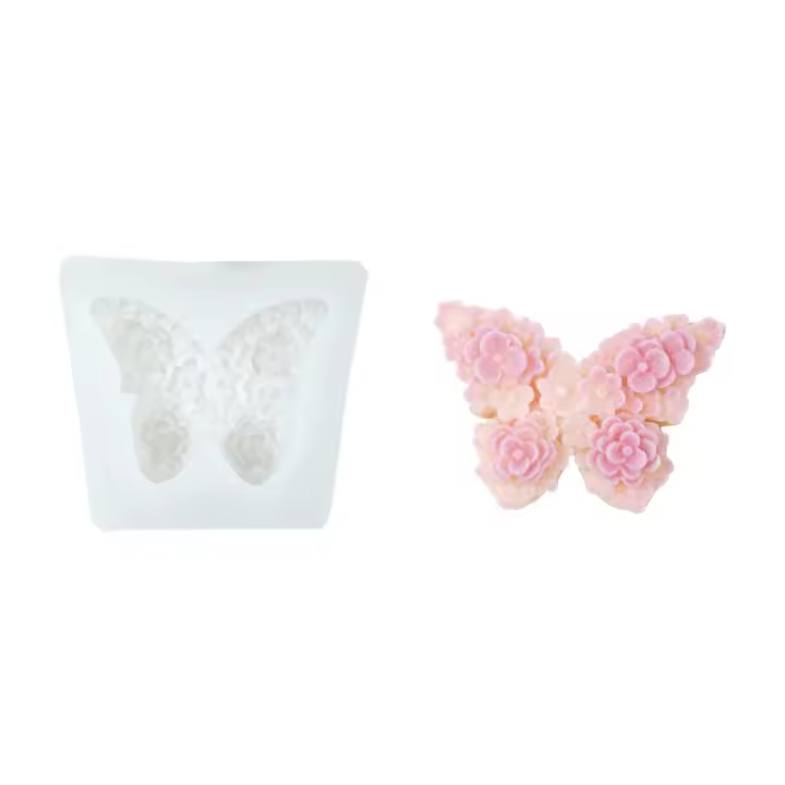 moldes silicona velas，molde de vela de silicona de mariposa，3D moldes silicona velas,molde de escayola para mariposa,Tamaño Grande para Manualidades,Jabón,Pastel,Aromaterapia,Cera de Abejas - 1