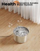 Fuentes de Agua para mascotas de Maple inoxidable, Grifo de bebida automático de metal para interiores para GATOS/Perros - details 1