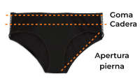 KIWITAS  - Kiwitas Classic Sporty - Braguitas menstruales Negro - details 3