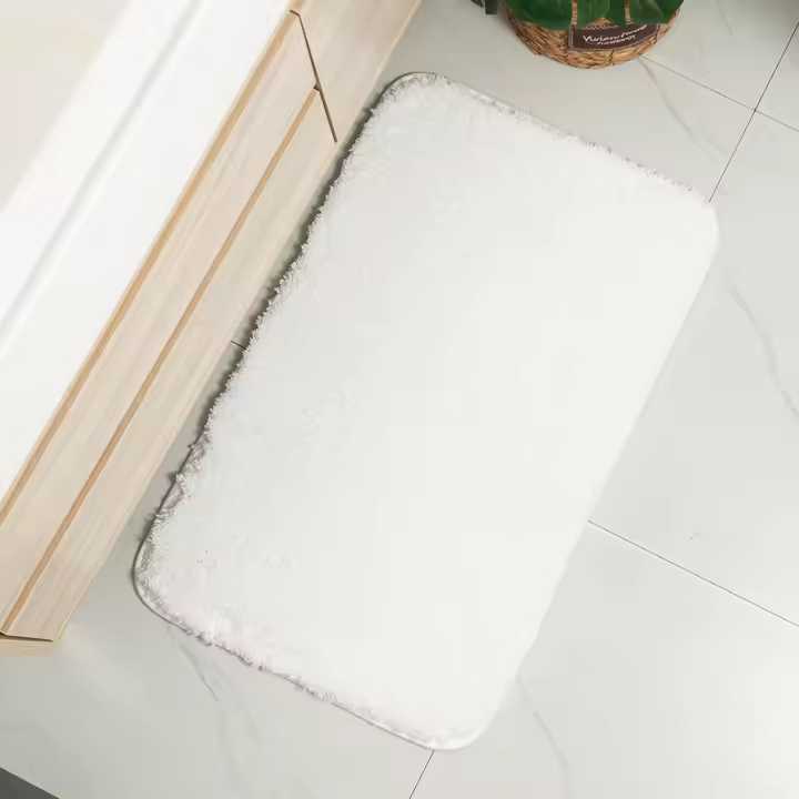 Alfombra De Baño Antideslizante,Alfombra de Pelo,Multifuncional,Alfombra Ducha Baño Cocina Puertas de Entrada Pasillo Dormitorio Salon Modernas,Suave - 1
