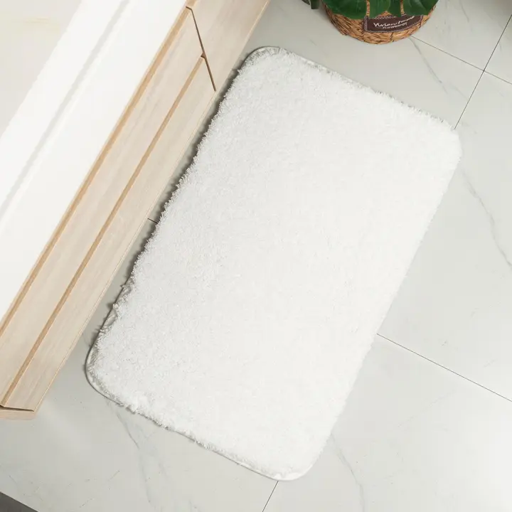 Alfombra De Baño Antideslizante,Alfombra de Pelo,Multifuncional,Alfombra Ducha Baño Cocina Puertas de Entrada Pasillo Dormitorio Salon Modernas,Suave - 1