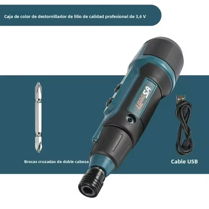 Destornillador Eléctrico Portátil 2Nm 3.6V 200r/min Recargable Set De Destornilladores Sin Cable Para Electricistas Y DIY - 1