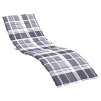vidaXL Cojín de tumbona de tela Oxford 200x70x3 cm Color Antracita,  Gris,  Crema y mas Cojín Decorativo de Asiento Cojines de muebles de salon - details 9