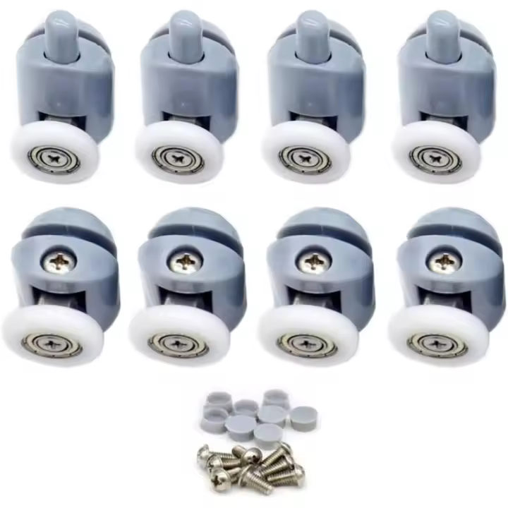 Roulettes pour Porte de Douche 8 pièces Galets de porte de douche Roulette Porte Coulissante Douche Roulettes Cabine de Douche p - 1
