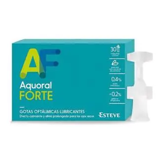Esteve AQUORAL FORTE GOTAS OFTALMICAS LUBRICANTES ESTER - Hidrata y Lubrica Ojos - Alivio Prolongado - 1