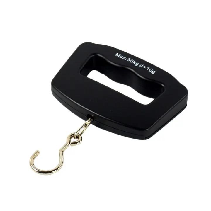50kg/10g LCD Digital hogar electrónica portátil gancho de pesaje báscula de equipaje de viaje - 1