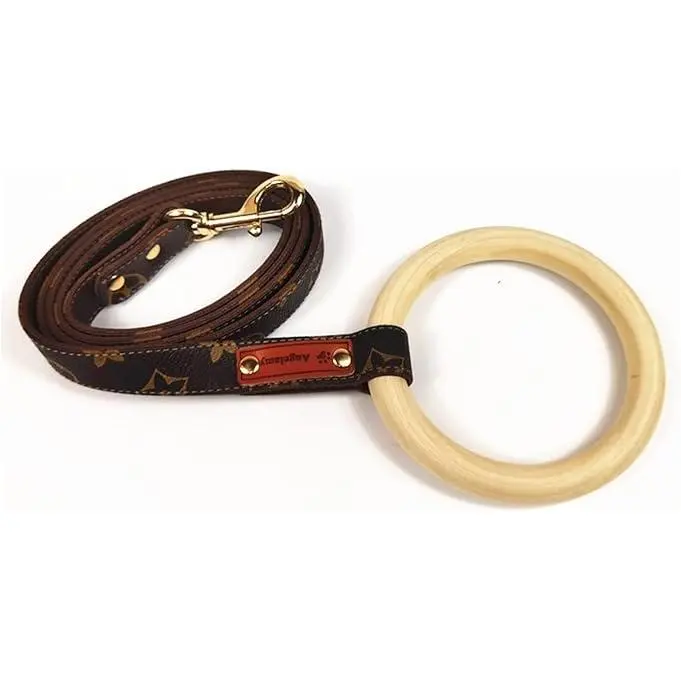 Verde Collar de Perro de Lujo Conjunto de Correa Arnés Diseñador Perro Pequeño y Mediano Collar de Mascota Pug Chihuahua Collar de Perro Ajustable Conjunto de Collar de Perro Fuerte Protección Segura Correa para Mascotas (Color: Correa, Tamaño: L) - 1
