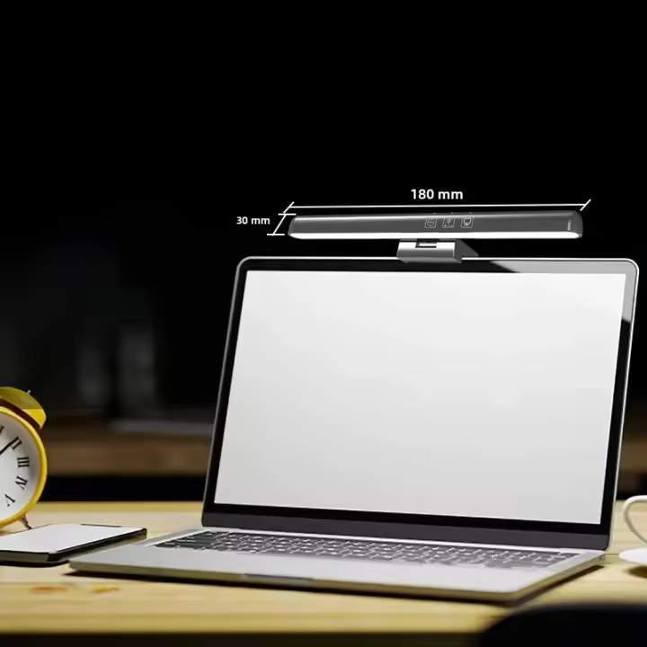 Lámpara De Escritorio LED Protección Ocular Con Iluminación USB Luz Nocturna Para Monitor Clip De Pantalla Lectura Y Aprendizaje Regulable Sin Pasos - 1