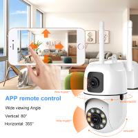 Cámara IP Dual Lente Dual Pantalla WiFi Protección De Seguridad CCTV Vigilancia Video Wireless Monitor Interior Automático PTZ V380 pro - details 7