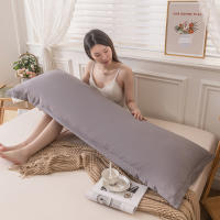 Funda De Almohada Doble Larga One Piece Para Parejas Excluyendo Núcleo Material De Poliéster 100% Estilo Sencillo Tejido En TAT Uso Doméstico - details 1