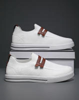 Zapatos Casuales Para Hombres Y Mujeres Antideslizantes Y Transpirables Para Skateboarding Y Exterior Color Blanco - details 1