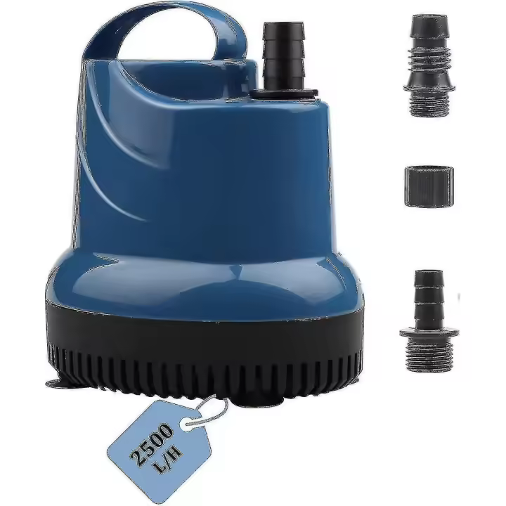 Mini Bomba de Agua Sumergible 2500l/H 40W 230V 2,3 M Altura para Jardín 2,5 cable Acuario Estanque Fuente - 1