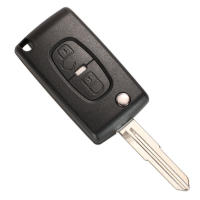 Carcasa De Llave Remoto Para Peugeot 4007 ET 4008 Citroen C-Crosser C4 Aircross 2 Botones Jingyuqin MIT-11R Blade CE1731 - details 1