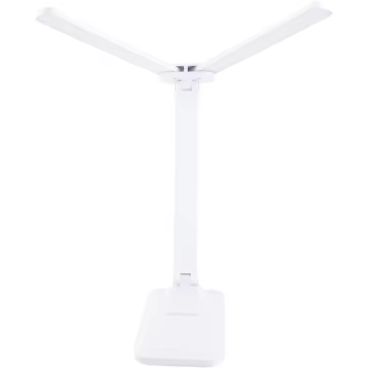 Lámpara de Mesa de Doble Cabeza, 3 Colores, Paso libre, lámpara de Mesa táctil flexible y regular, adecuada para habitaciones portátiles, Diseño de dormitorio, material ABS plegable (recargable) - 1
