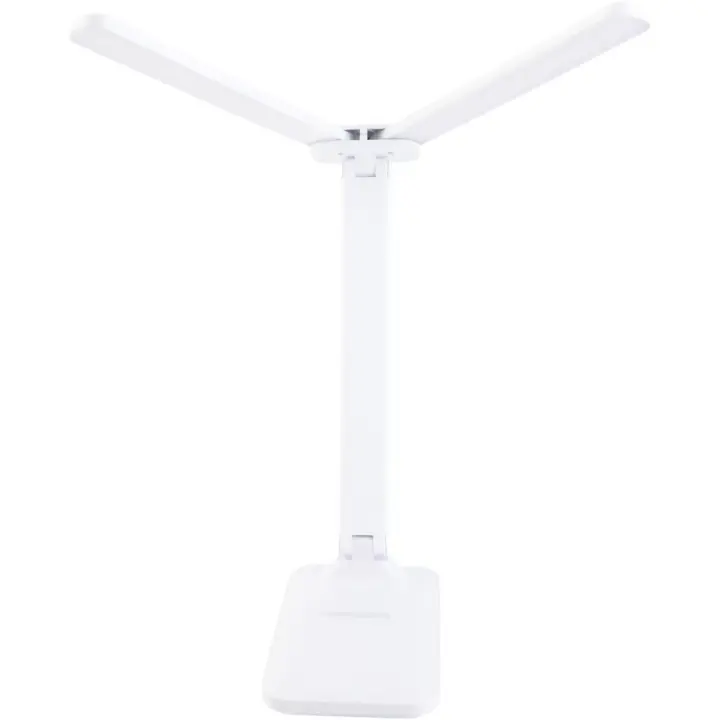 Lámpara de Mesa de Doble Cabeza, 3 Colores, Paso libre, lámpara de Mesa táctil flexible y regular, adecuada para habitaciones portátiles, Diseño de dormitorio, material ABS plegable (recargable) - 1