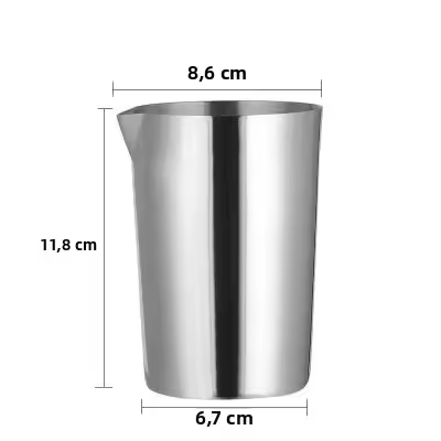 Tina De Cockta 500ML De Acero Inoxidable Para Mezclar Bebidas Utensilio De Barra Ecológico Y Duradero Herramienta De Mezcla De Vidrio - 1