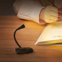 Luz De Libro Mini Portátil Con Clip Luz Nocturna USB Recargable LED Deslizable 360° Protección Ocular Para Dormitorio Y Camping - details 0