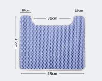 Alfombra De Arena Para Gatos 75x55cm EVA Matriz De Arenero Doble Capa Impermeable Antideslizante Lavable Fundas Para Mascotas - details 12
