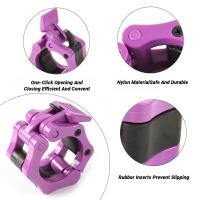 Paquete De 1 Par De Abrazaderas De Bloqueo De Espinilla Para Barbells 50MM Accesorios De Gimnasio Para Levantamiento De Pesas Y Entrenamiento De Fuerza - details 2