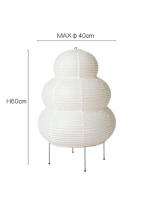 Lámpara De Escritorio Estilo Japonés Con Papel De Arroz LED Tres Colores Regulables Decoración De Arte Para Hogar Sala De Estar Hotel Dormitorio Luz Nocturna De Mesa - details 0