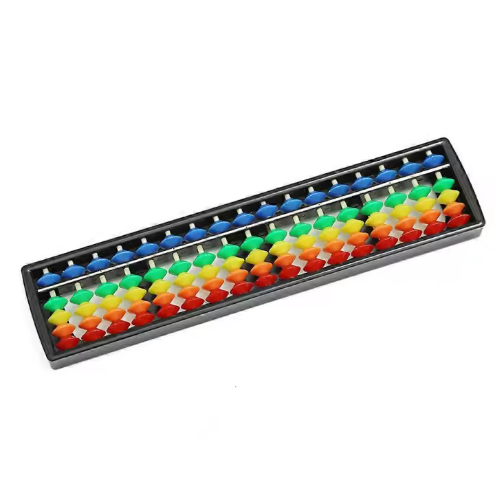 Abacus Soroban 17 Digits Rods Chinese Japanese Abacus Calculator Educational Tools Abacus Counting Tool for Adults, TeenagerColor - 1