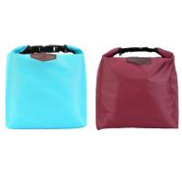 Bolsa De Almuerzo Aislada Térmica De Tela Oxford Portátil Para Picnic Almacenamiento De Comida Bolsa Transporte Sin Utensilios 1pc - details 2