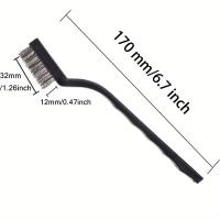 30PCS Cepillo De Hilo Mini Para Limpieza De Acero Inoxidable Con Mango Curvado Para Eliminar Escoria Y Rusticidad En Soldadura - details 1
