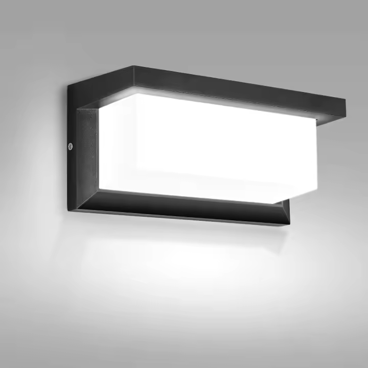 Luz de pared para exteriores, 18W LED Luz de pared para exteriores IP65 a prueba de agua, aplique de decoración para exteriores para patio, jardín, terraza, cerca, pared, camino, patio, villa, corredor (blanco frío) - 1