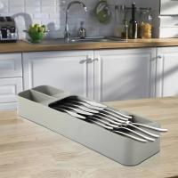 Organizador De Cuchillería Ecológico Moderno Para Cocina Almacenamiento Espacioso Para Cuchillos Cucharas En Cajón De Encimera - details 8